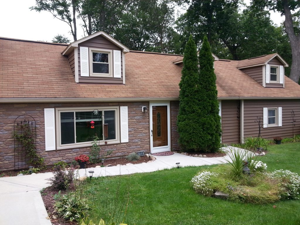 Front exterior of brick home